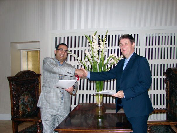 Dr Wolfs and Prof. Dr. Darbinyan signed the agreement in Bad Ragaz by the end of August