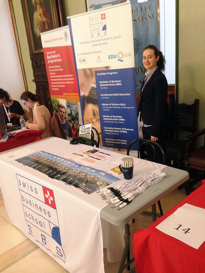 SBS was present at the SRT College Fair in Milan, Italy