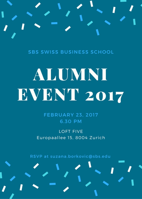 SBS Swiss Business School Alumni Event 2017