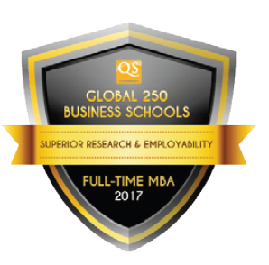 QS Global 250 Business Schools Report 2017 Award Badge