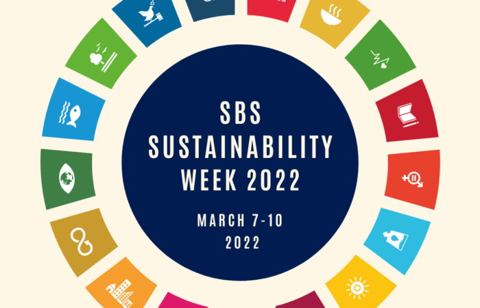 SBS Sustainability Week 2022