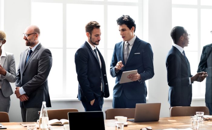 Diverse business people in a meeting